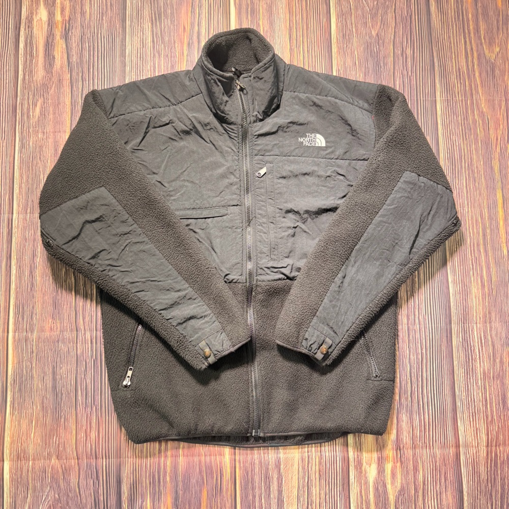 Women’s Vintage‎ The North Face Fleece Zip Up Black Winter Jacket Large - Picture 6 of 8